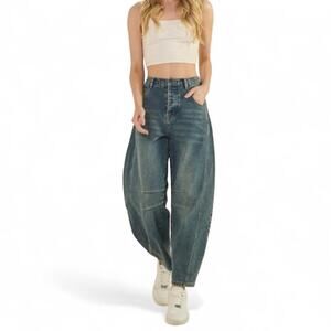 Sage + Fig Barrel Jeans